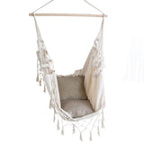 French Provincial Hanging Hammock Chair - Cream