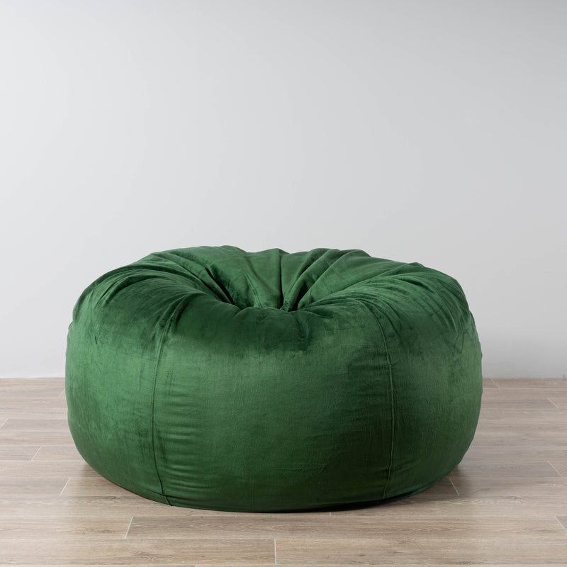 Pierre Fur Bean Bag Cover - Emerald Green