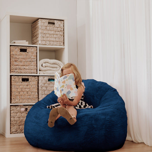 Navy Mini Dreampod Chair - Compact and Cozy Seating