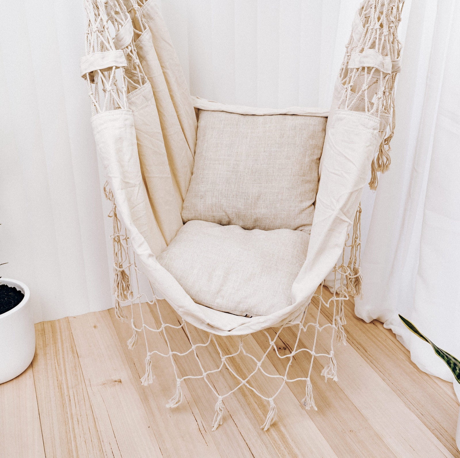 Ivory and deene hanging chair sale