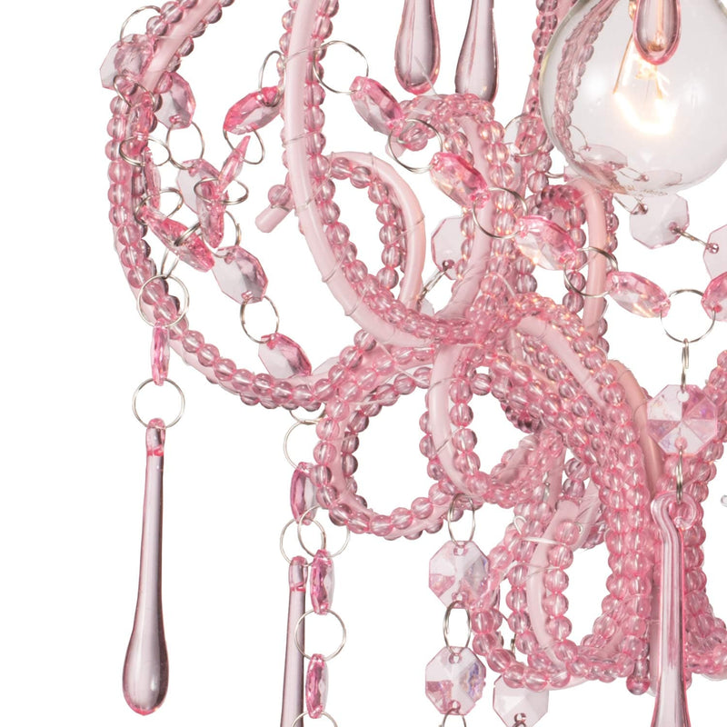 Small Pink Darling Chandelier Detail