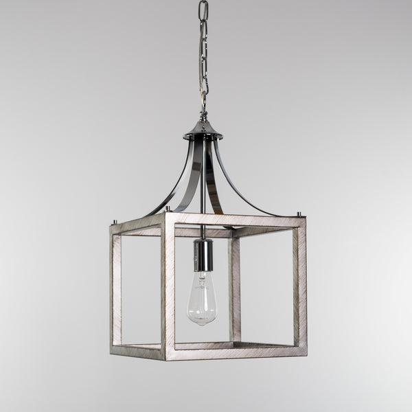 Hampton Style Lantern Pendant Light - Langham - Chrome