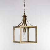 Hampton Style Lantern Pendant Light - Langham - Gold