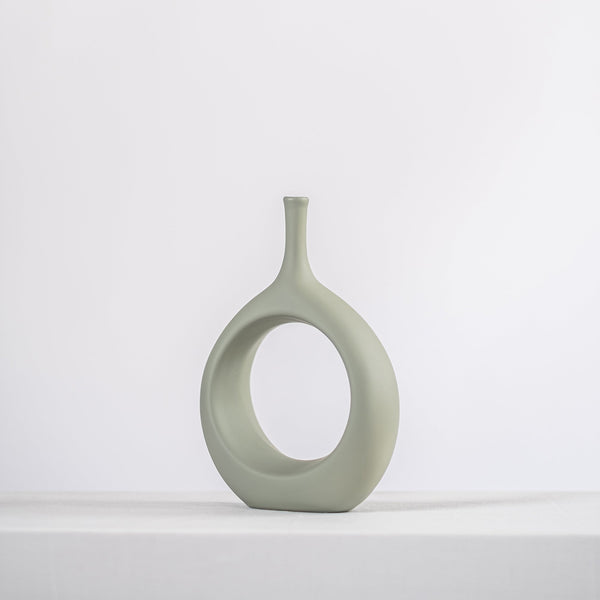 modern sage ceramic vase