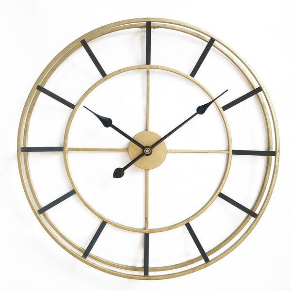 Large Metal Wall Clock - Oxford