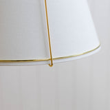 gold jessie pendant light fabric on a white background
