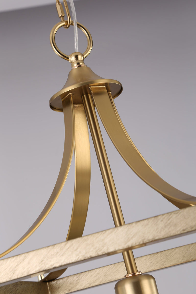 gold langham pendant light  with brushed effect